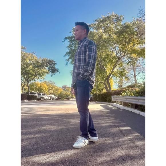 POISON Ride Like The Wind Upcycled Grunge Flannel Shirt 80s Retro Vintage Size M - Picture 2 of 13